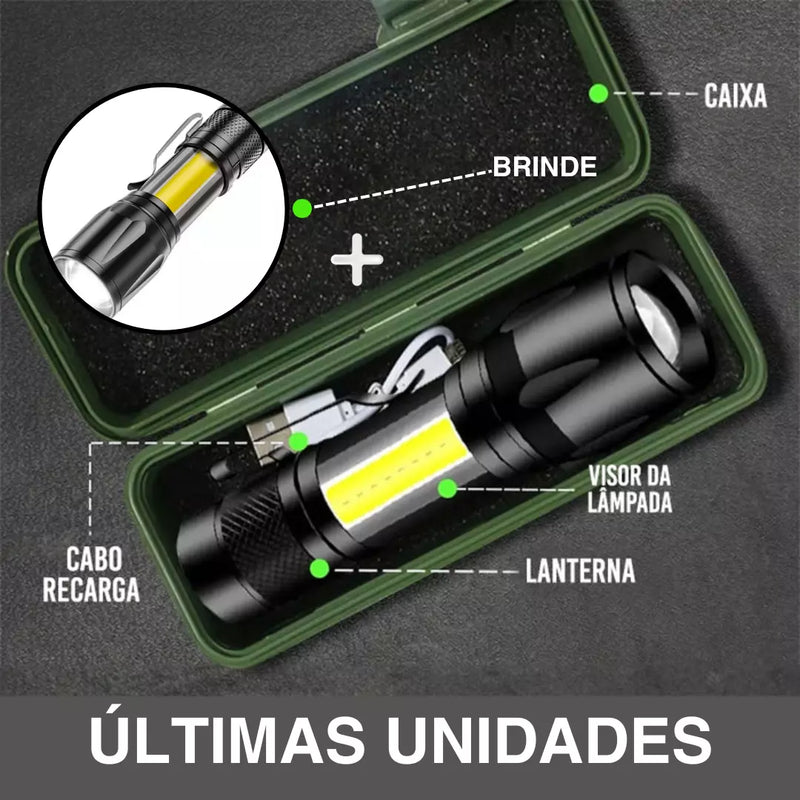 Super Mini Lanterna Tática (Compre 1 Leve 2)