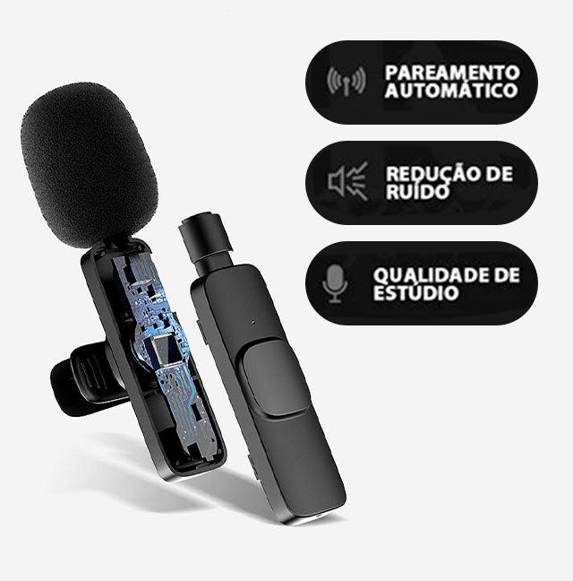 SonusPro - Microfone de lapela sem fio | LEVE 2 PAGUE 1 - FREEDROP